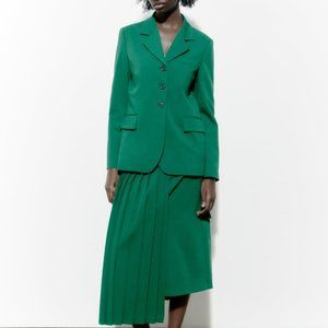 NWT STRAIGHT CUT WOOL BLEND BLAZER M